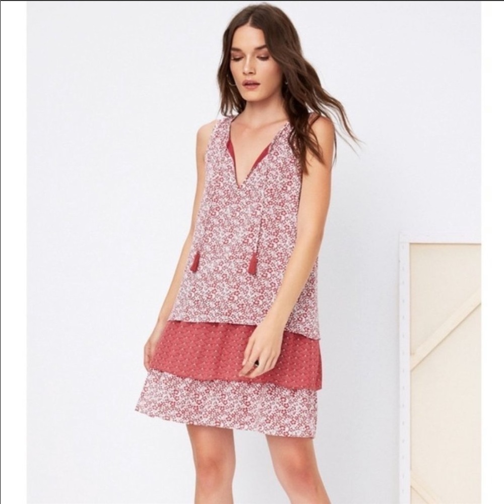 Tularosa Brady Layered Print Dress Size Small